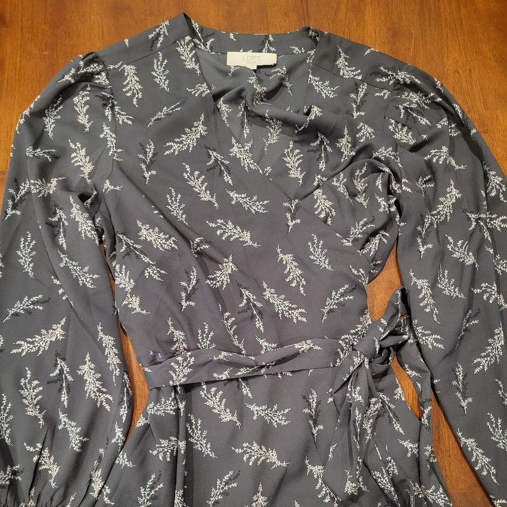 Loft wrap blouse